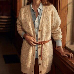 Billy Reid Boyfriend Cardigan Sweater Large NEW